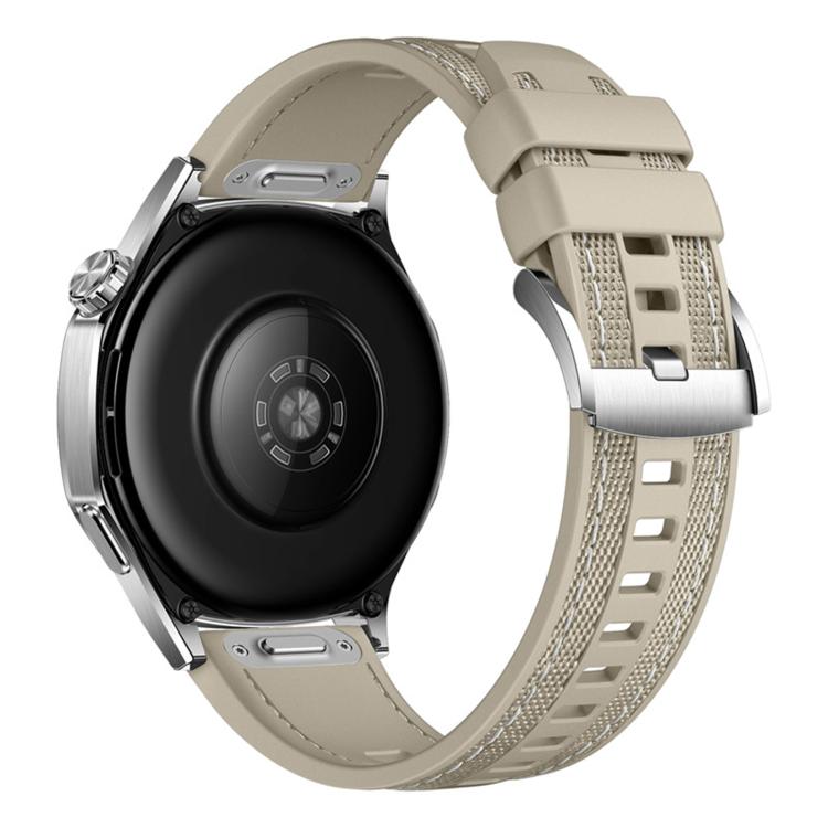 Quick Release Press Button Composite Nylon Fluorinerubber Watch Band, 22mm