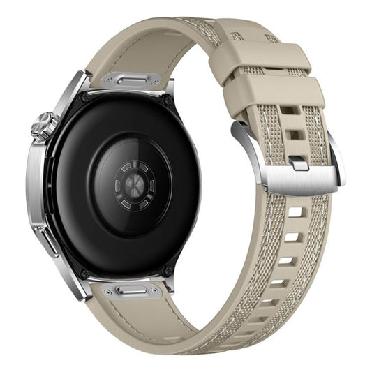 Quick Release Press Button Composite Nylon Fluorinerubber Watch Band, 22mm
