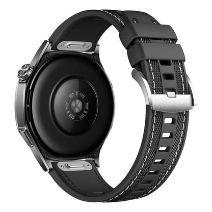 Quick Release Press Button Composite Nylon Fluorinerubber Watch Band, 22mm