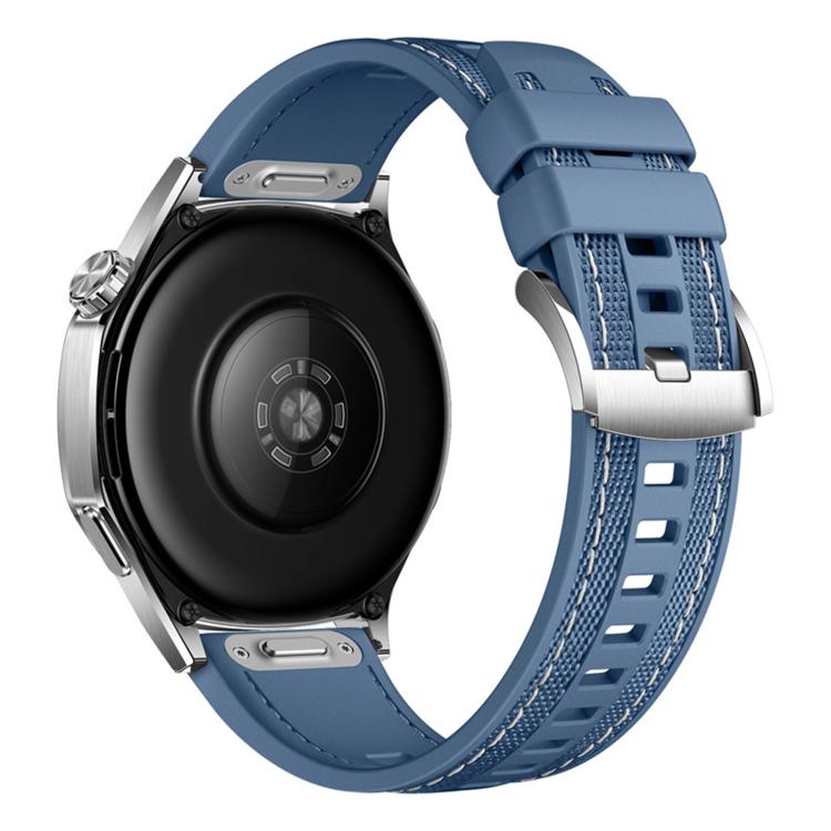 Quick Release Press Button Composite Nylon Fluorinerubber Watch Band, 22mm