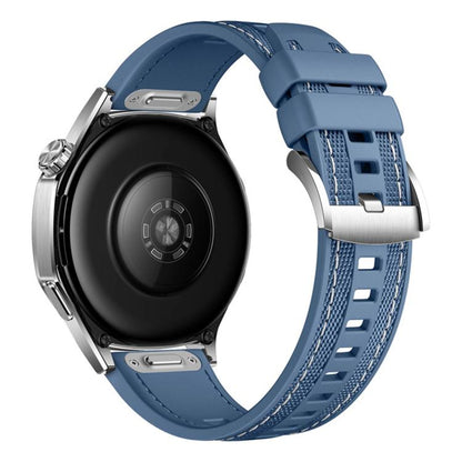 Quick Release Press Button Composite Nylon Fluorinerubber Watch Band, 22mm
