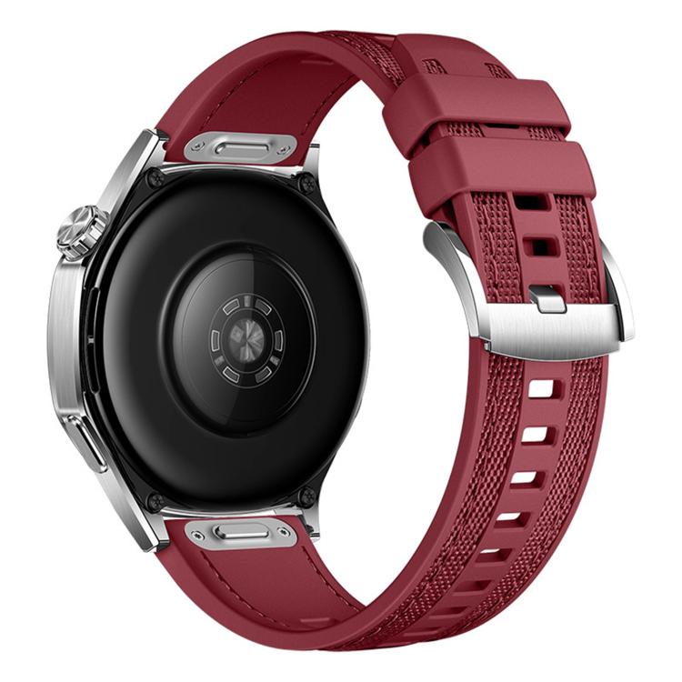 Quick Release Press Button Composite Nylon Fluorinerubber Watch Band, 22mm