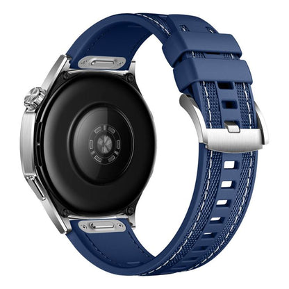 Quick Release Press Button Composite Nylon Fluorinerubber Watch Band, 22mm