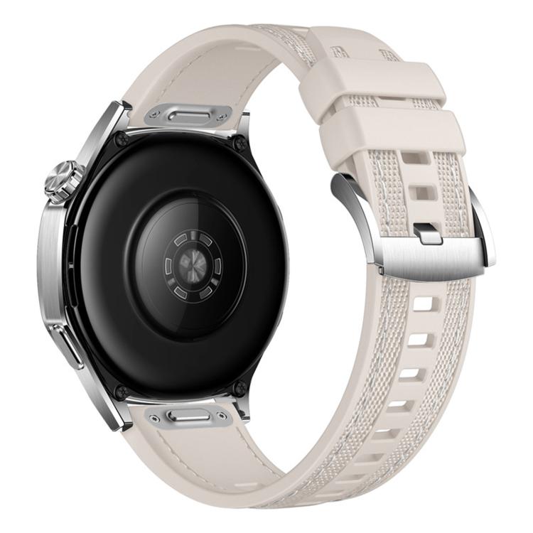Quick Release Press Button Composite Nylon Fluorinerubber Watch Band, 22mm