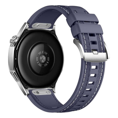 Quick Release Press Button Composite Nylon Fluorinerubber Watch Band, 22mm