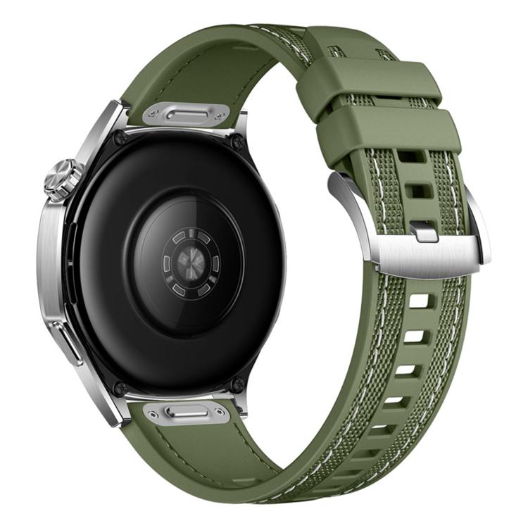 Quick Release Press Button Composite Nylon Fluorinerubber Watch Band, 22mm