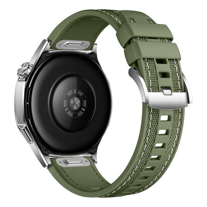 Quick Release Press Button Composite Nylon Fluorinerubber Watch Band, 22mm