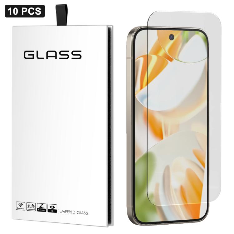 10pcs 3D Large Arc Half-Screen No White Border High-Aluminum Thick Adhesive HD Tempered Glass Film, For Google Pixel 10 Pro XL, For Google Pixel 10 Pro, For Google Pixel 10, For Google Pixel 9 ProXL, For Google Pixel 9 Pro, For Google Pixel 9