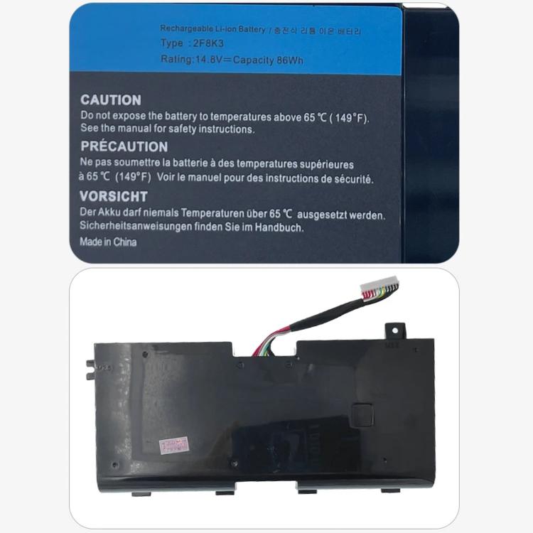 Batterie d'ordinateur portable 5500 mAh pour Dell Alienware 17 / Alienware 18, 2F8K3