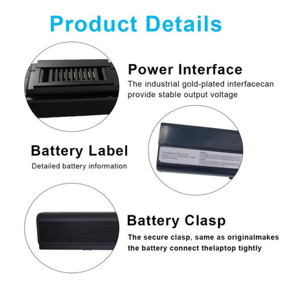 Batterie d'ordinateur portable 4400 mAh pour Asus A42 A52 A62 B53 K42 K52 K62, A32-K52