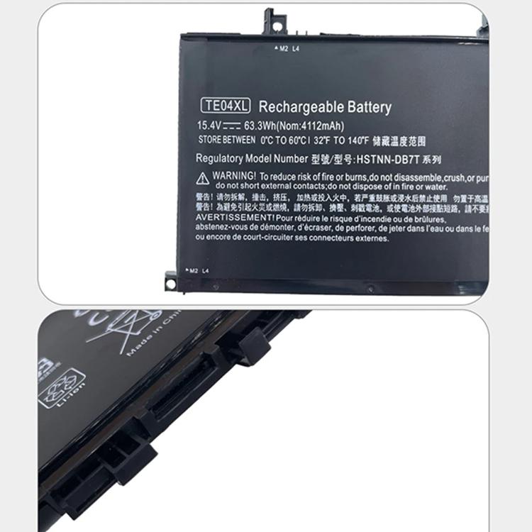 4112mAh Batteries d'ordinateur portable pour HP OMEN 15-AX200 15- AX218TX 15-AX210TX 15-AX235NF 15-AX202N, TE04XL