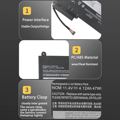 4120mAh Laptop Battery For Lenovo ThinkPad E450 E450C E455 E460, 45N1754-E450