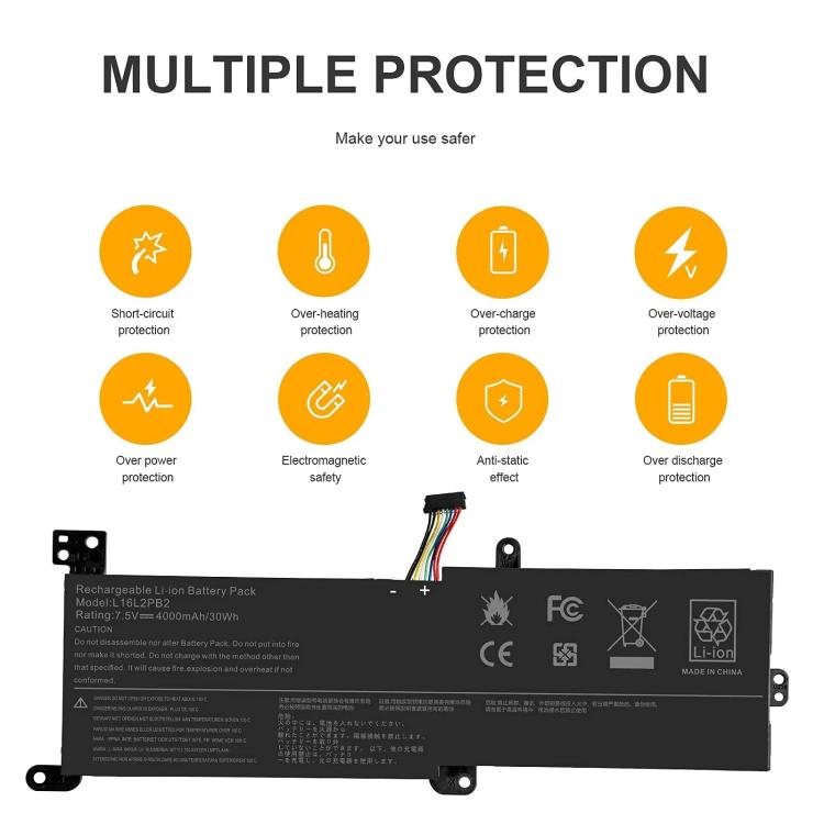 4030mAh Laptop Battery For Lenovo Ideapad 320-14AST-15IKB-15IAP-15AST-15ABR, L16C2PB2