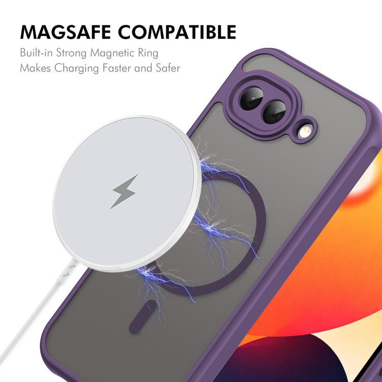 ENKAY Hat-Prince MagSafe Matte Translucent Shockproof Phone Case with Large Arc Edge Film, For Google Pixel 10a