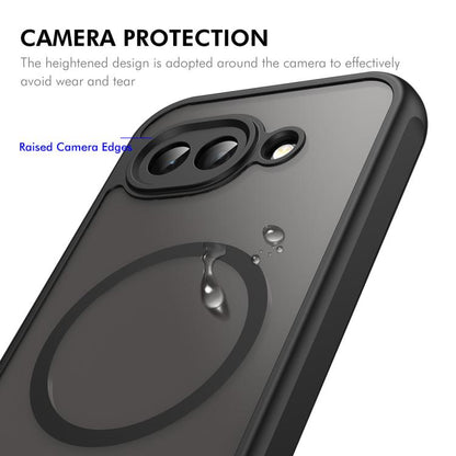 ENKAY Hat-Prince MagSafe Matte Translucent Shockproof Phone Case with Large Arc Edge Film, For Google Pixel 10a