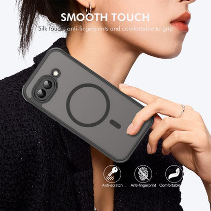 ENKAY Hat-Prince MagSafe Matte Translucent Shockproof Phone Case with Large Arc Edge Film, For Google Pixel 10a