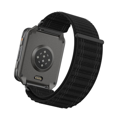 Mountain Wave Pattern Loop Nylon Watch Band, For Garmin Venu X1