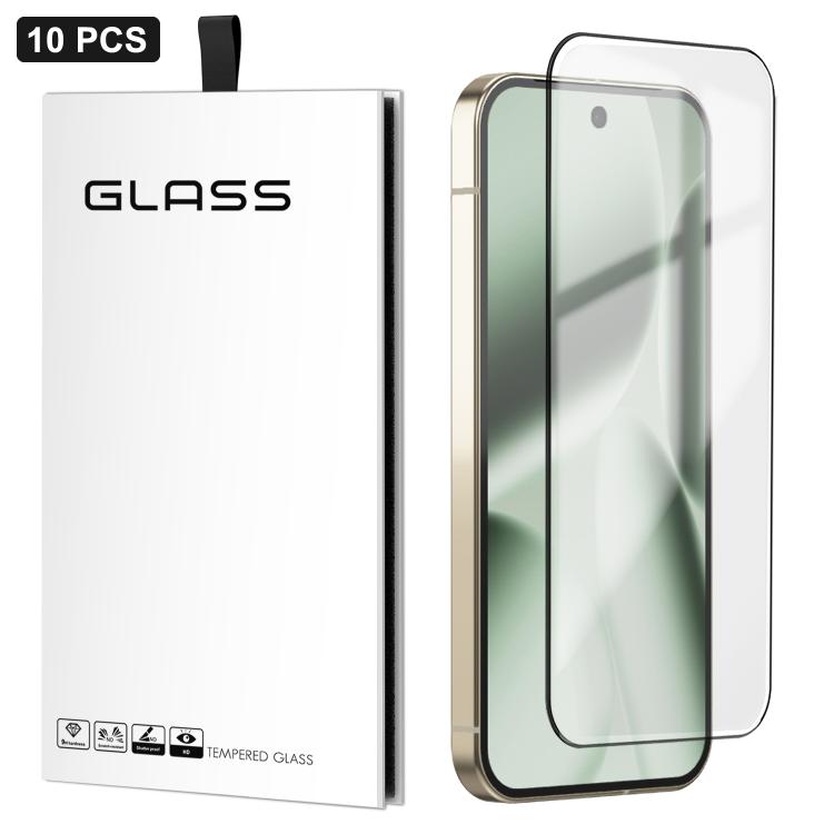 10pcs 0.18mm Ultra-Thin Ultrasonic HD Screen-Printed High-Aluminium Thick-Gel Tempered Glass Film, For Google Pixel 10 Pro XL, For Google Pixel 10 Pro, For Google Pixel 10, For Google Pixel 9 Pro XL, For Google Pixel 9 Pro, For Google Pixel 9