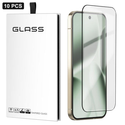 10pcs 0.18mm Ultra-Thin Ultrasonic HD Screen-Printed High-Aluminium Thick-Gel Tempered Glass Film, For Google Pixel 10 Pro XL, For Google Pixel 10 Pro, For Google Pixel 10, For Google Pixel 9 Pro XL, For Google Pixel 9 Pro, For Google Pixel 9