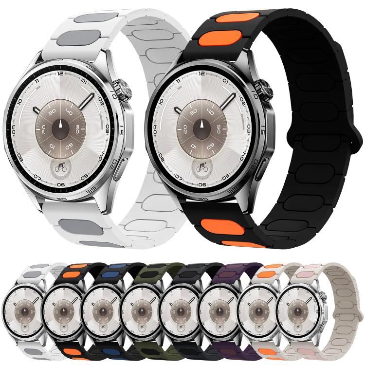Oval Magnetic Silicone Watch Band, 18mm, 20mm, 22mm