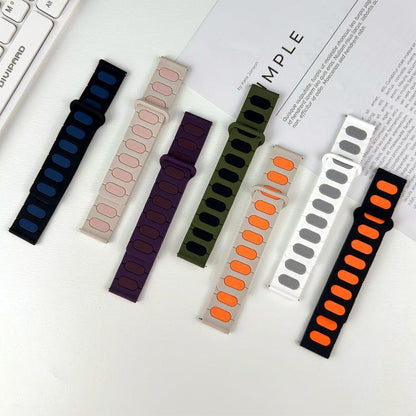 Oval Magnetic Silicone Watch Band, 18mm, 20mm, 22mm