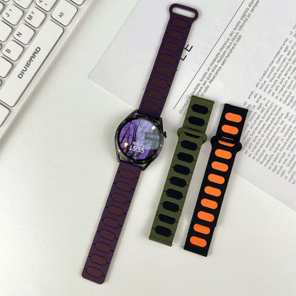Oval Magnetic Silicone Watch Band, 18mm, 20mm, 22mm