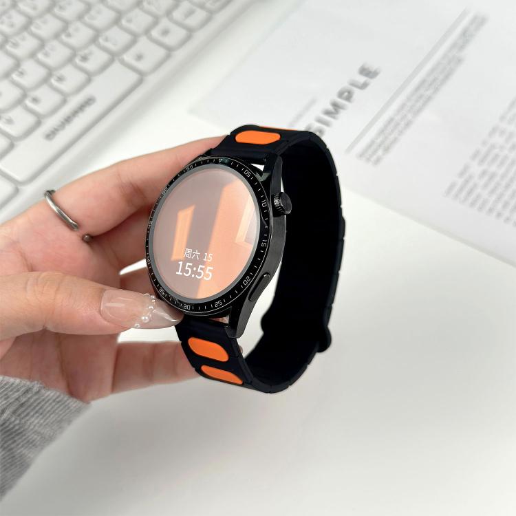 Oval Magnetic Silicone Watch Band, 18mm, 20mm, 22mm