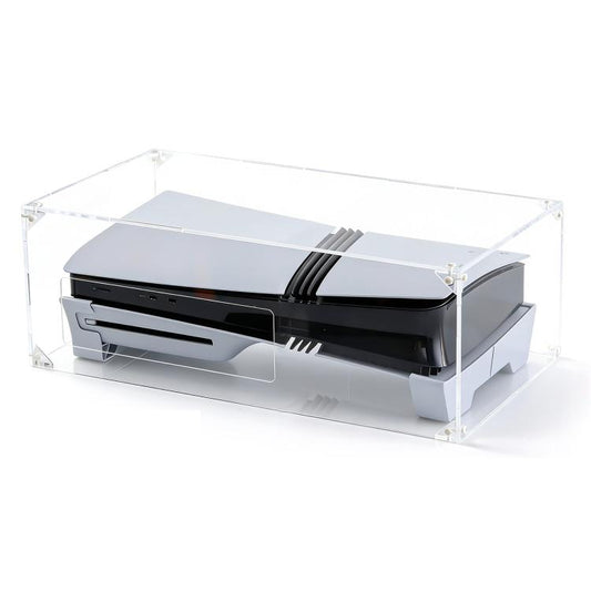Cache anti-poussière transparent en acrylique à montage horizontal pour PS5 Pro / PS5 Slim, Pour Sony PS5 Pro / PS5 Slim