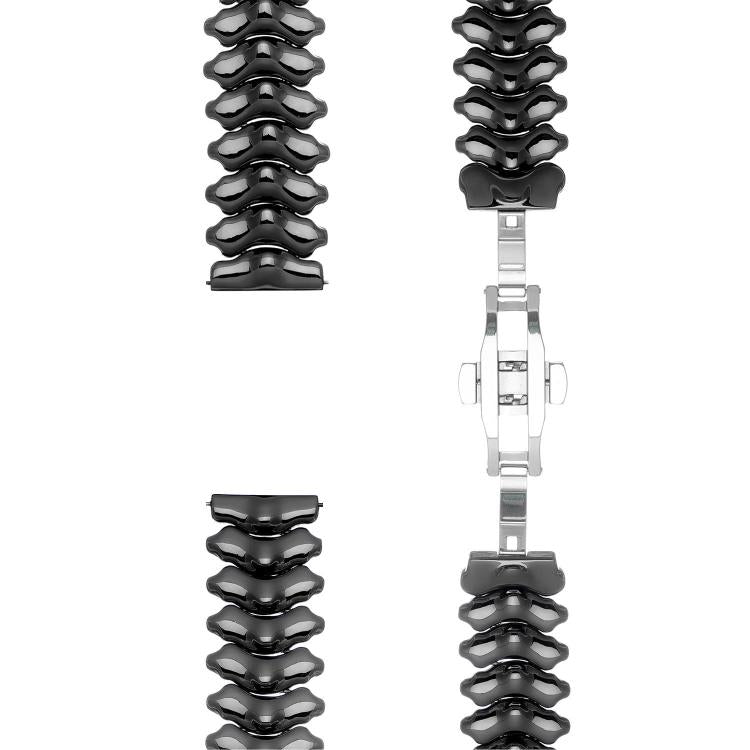 Dragon Spine Butterfly Clasp Zinc Alloy Watch Band, 22mm