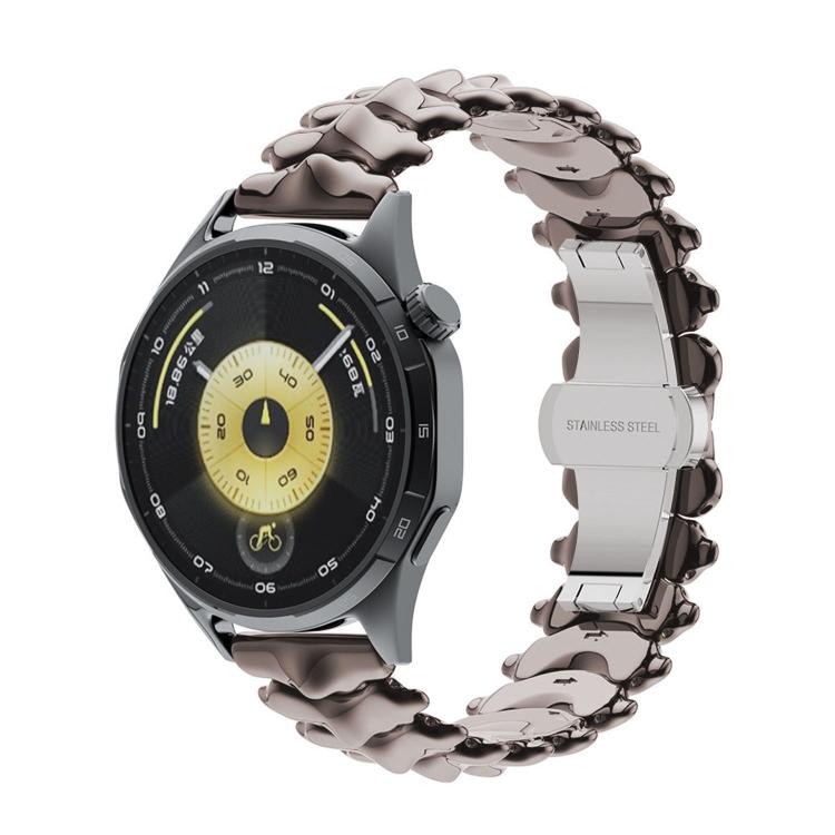 Dragon Spine Butterfly Clasp Zinc Alloy Watch Band, 22mm