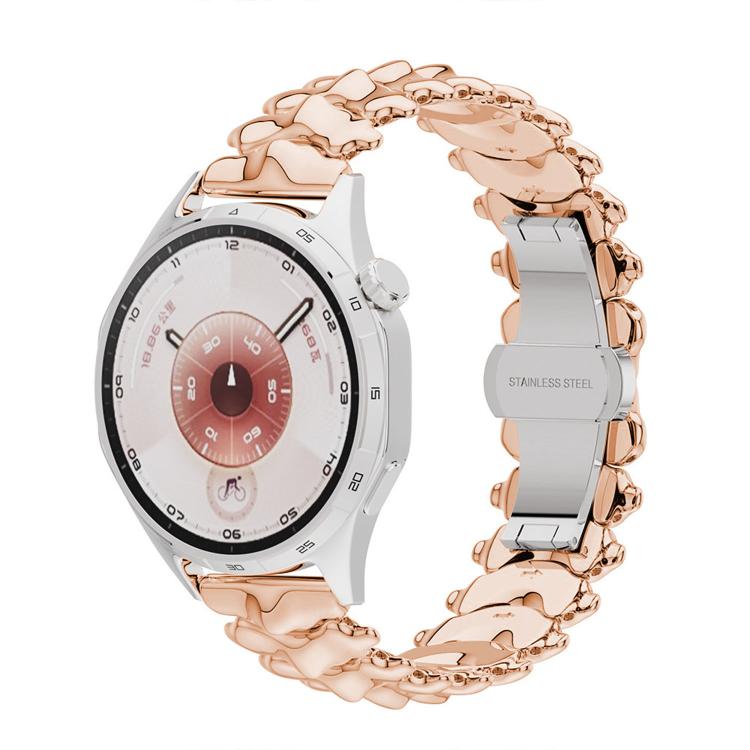 Dragon Spine Butterfly Clasp Zinc Alloy Watch Band, 22mm