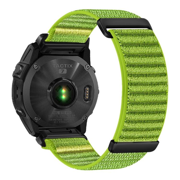Two-section Mountain Pattern Hook And Loop Fastener Nylon Watch Band, For Gamin 26mm, For Gamin 22mm, For Gamin 20mm