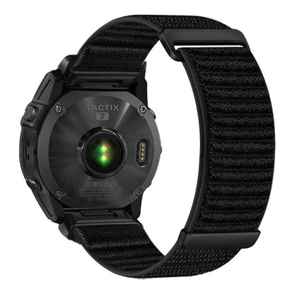 Two-section Mountain Pattern Hook And Loop Fastener Nylon Watch Band, For Gamin 26mm, For Gamin 22mm, For Gamin 20mm