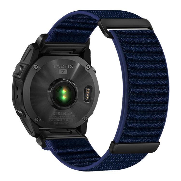 Two-section Mountain Pattern Hook And Loop Fastener Nylon Watch Band, For Gamin 26mm, For Gamin 22mm, For Gamin 20mm