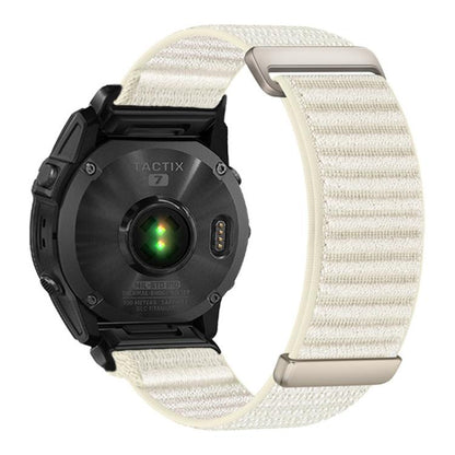 Two-section Mountain Pattern Hook And Loop Fastener Nylon Watch Band, For Gamin 26mm, For Gamin 22mm, For Gamin 20mm