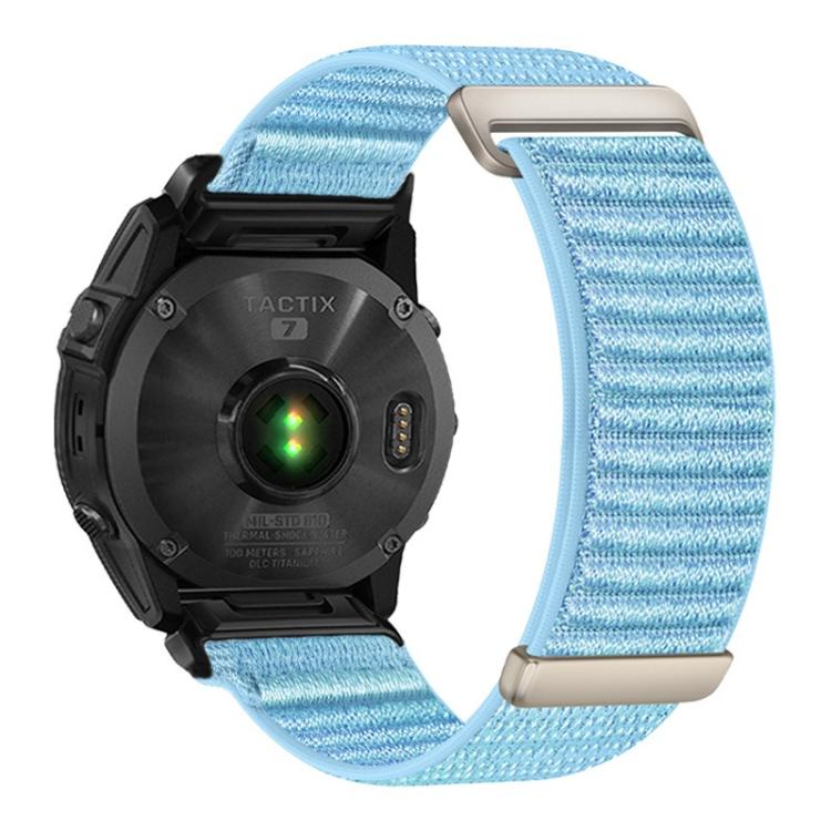 Two-section Mountain Pattern Hook And Loop Fastener Nylon Watch Band, For Gamin 26mm, For Gamin 22mm, For Gamin 20mm
