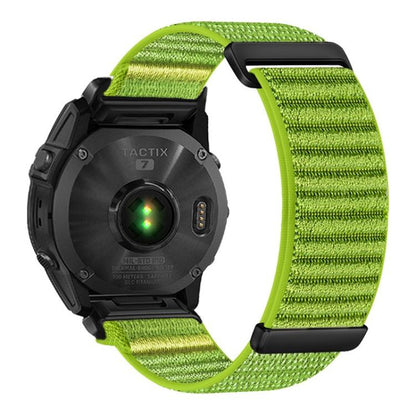 Two-section Mountain Pattern Hook And Loop Fastener Nylon Watch Band, For Gamin 26mm, For Gamin 22mm, For Gamin 20mm