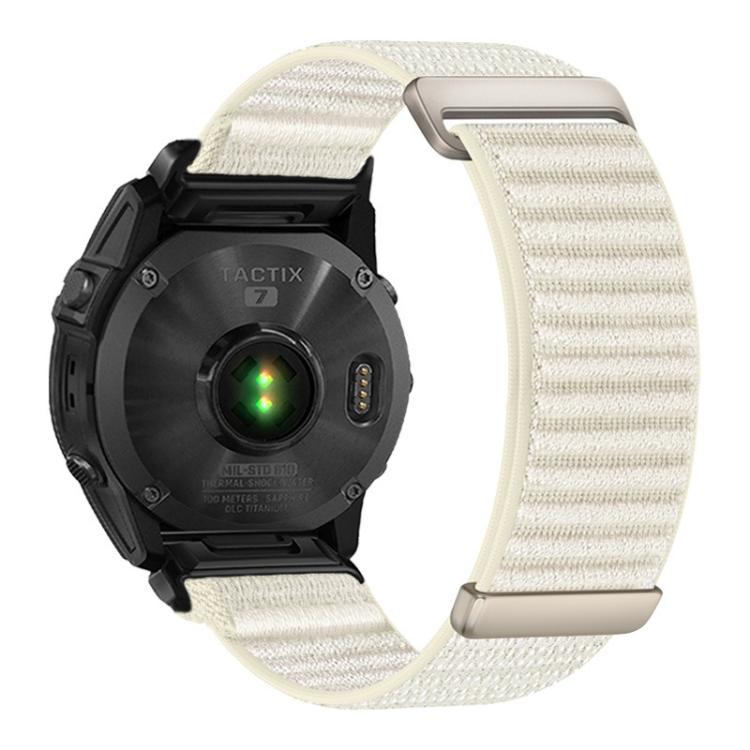 Two-section Mountain Pattern Hook And Loop Fastener Nylon Watch Band, For Gamin 26mm, For Gamin 22mm, For Gamin 20mm