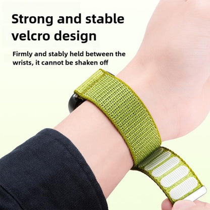 Two-section Mountain Pattern Hook And Loop Fastener Nylon Watch Band, For Gamin 26mm, For Gamin 22mm, For Gamin 20mm