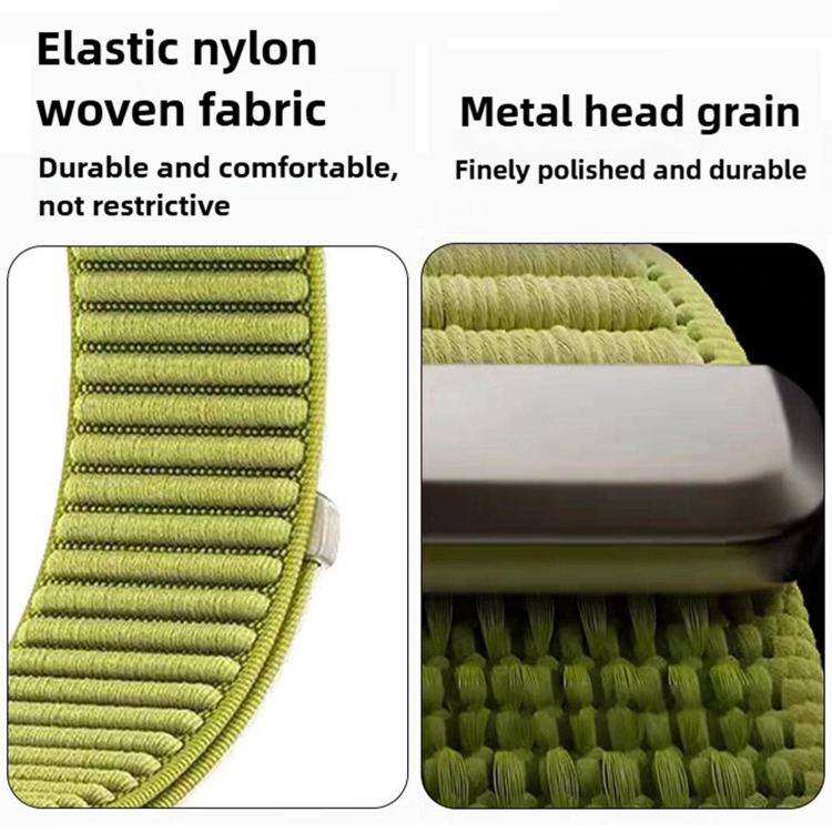 Two-section Mountain Pattern Hook And Loop Fastener Nylon Watch Band, For Gamin 26mm, For Gamin 22mm, For Gamin 20mm