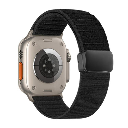 Magnetic Buckle Wave Pattern Nylon Watch Band, For Apple Watch 46mm / 49mm / 45mm / 44mm, For Apple Watch 42mm / 41mm / 40mm / 38mm