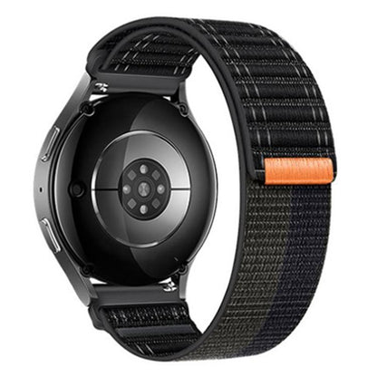 Wave Texture Nylon Hook And Loop Fastener Watch Band, 20mm, 22mm