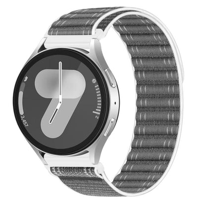 Wave Texture Nylon Hook And Loop Fastener Watch Band, 20mm, 22mm