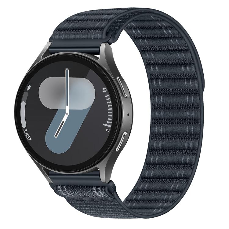 Wave Texture Nylon Hook And Loop Fastener Watch Band, 20mm, 22mm