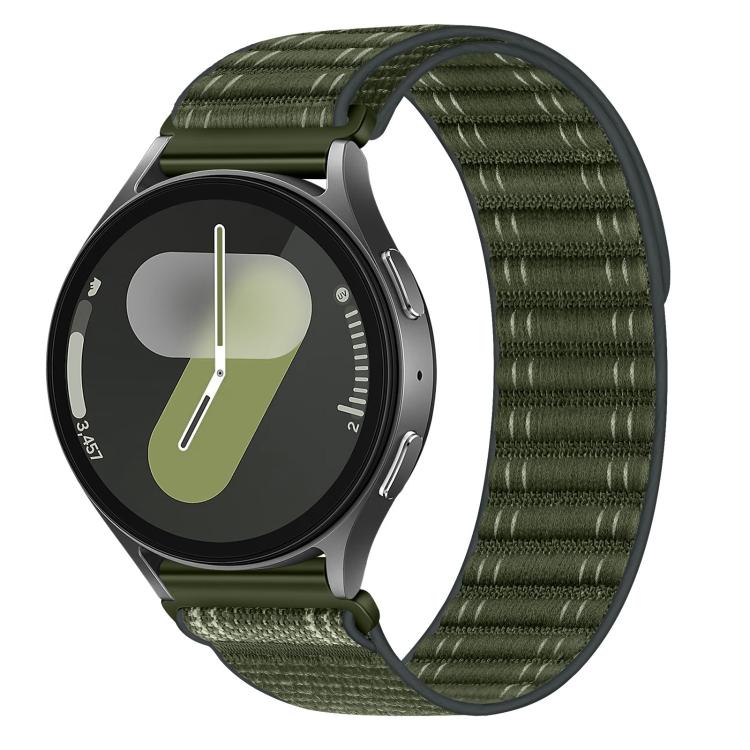Wave Texture Nylon Hook And Loop Fastener Watch Band, 20mm, 22mm