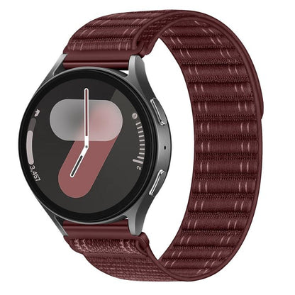 Wave Texture Nylon Hook And Loop Fastener Watch Band, 20mm, 22mm