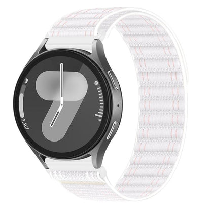 Wave Texture Nylon Hook And Loop Fastener Watch Band, 20mm, 22mm