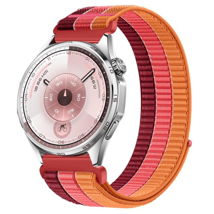 Triple-Loop Nylon Woven Hook and Loop Fastener Watch Band, 18mm, 20mm, 22mm