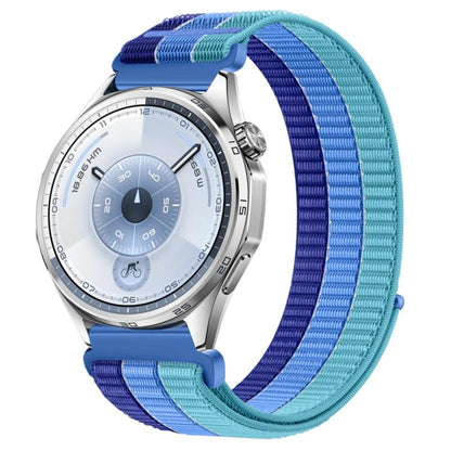 Triple-Loop Nylon Woven Hook and Loop Fastener Watch Band, 18mm, 20mm, 22mm