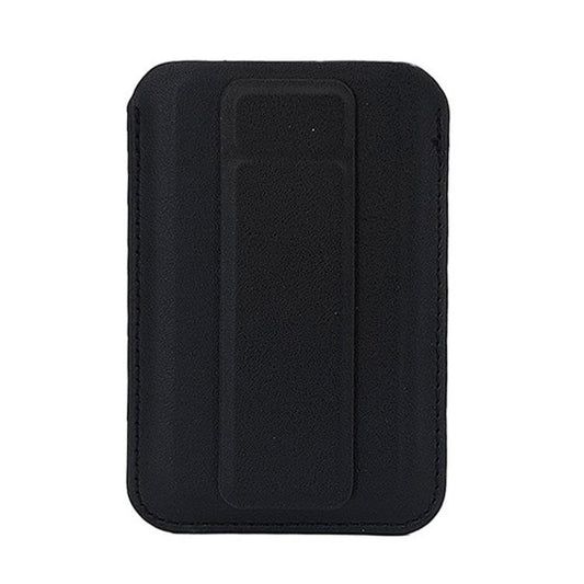 Ultra-Slim Magnetic Vegan Leather Card Bag with Stand